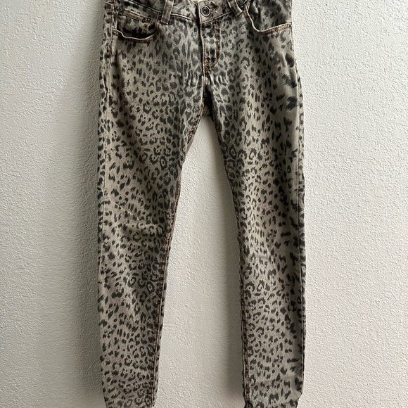 Leopard Print crazy sexy cool Dollhouse jeans size 5 juniors - Picture 1 of 8